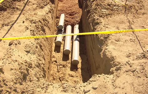 electrical trench from meter box to house|how to bury underground cable.